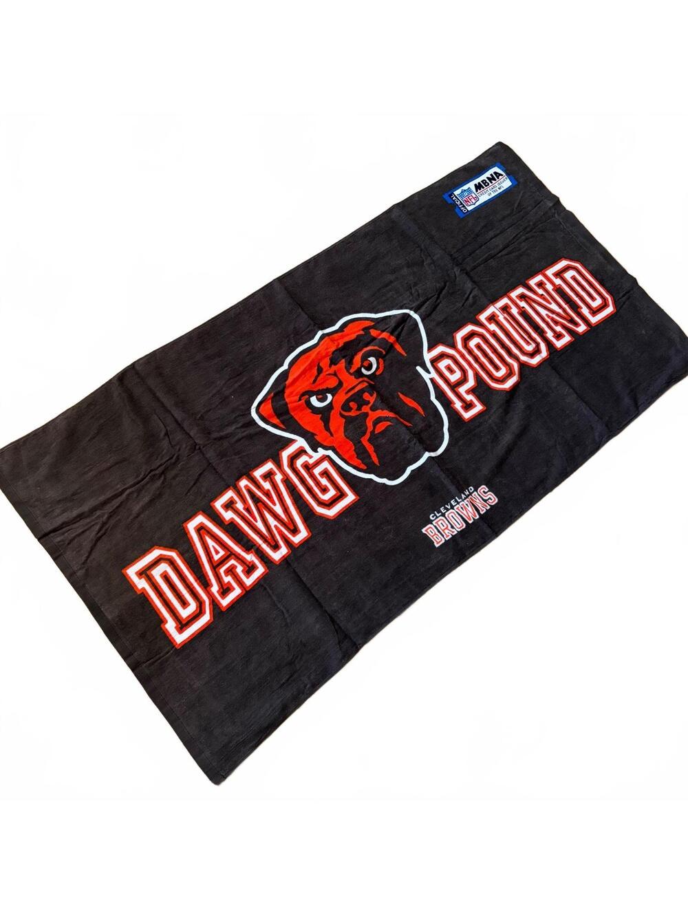 Vintage NFL Cleveland Browns Dawg Pound Beach Towel Terry Cloth McArthur